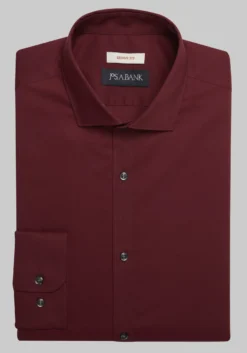 Jos. A. Bank Skinny Fit Spread Collar Solid Dress Shirt