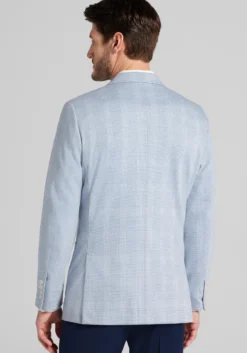 Jos. A. Bank Slim Fit Comfort Stretch Knit Plaid Sportcoat