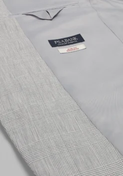 Jos. A. Bank Slim Fit Comfort Stretch Linen Blend Plaid Suit Separate Jacket