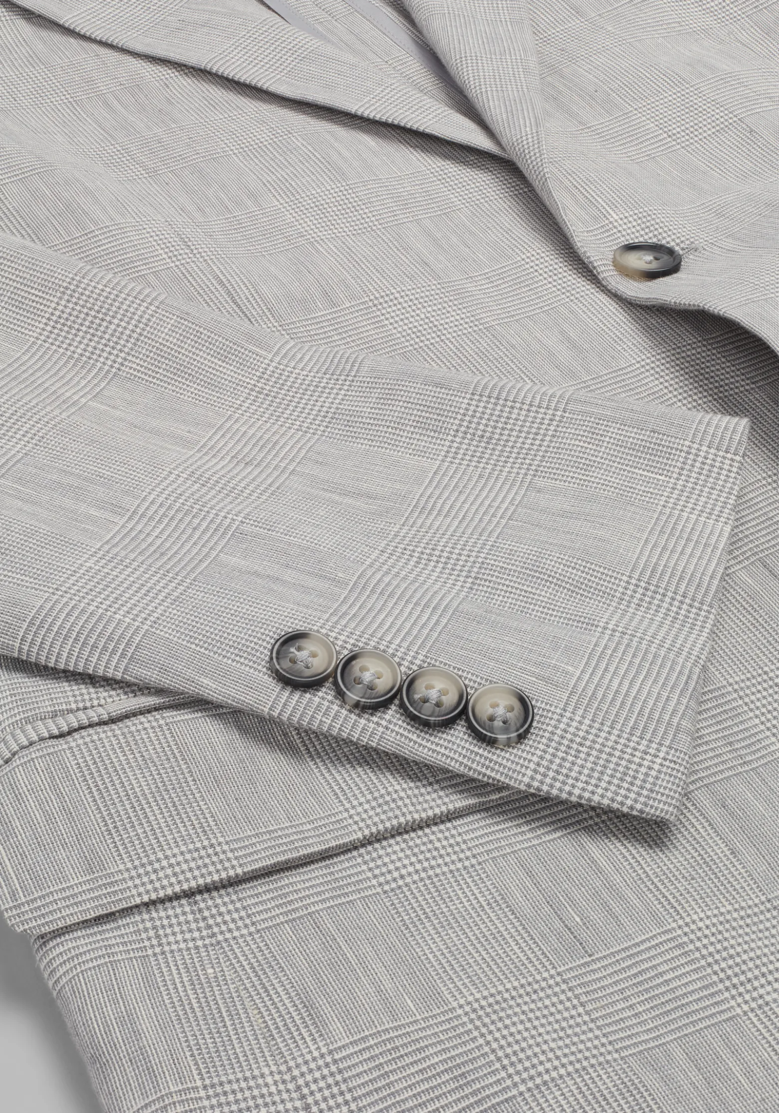Jos. A. Bank Slim Fit Comfort Stretch Linen Blend Plaid Suit Separate Jacket
