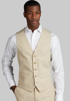 Jos. A. Bank Slim Fit Linen Blend Suit Separates Vest