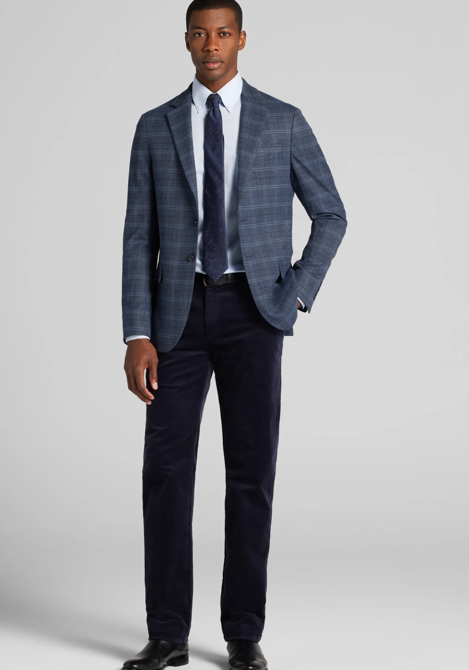Jos. A. Bank Slim Fit Plaid Comfort Stretch Sportcoat