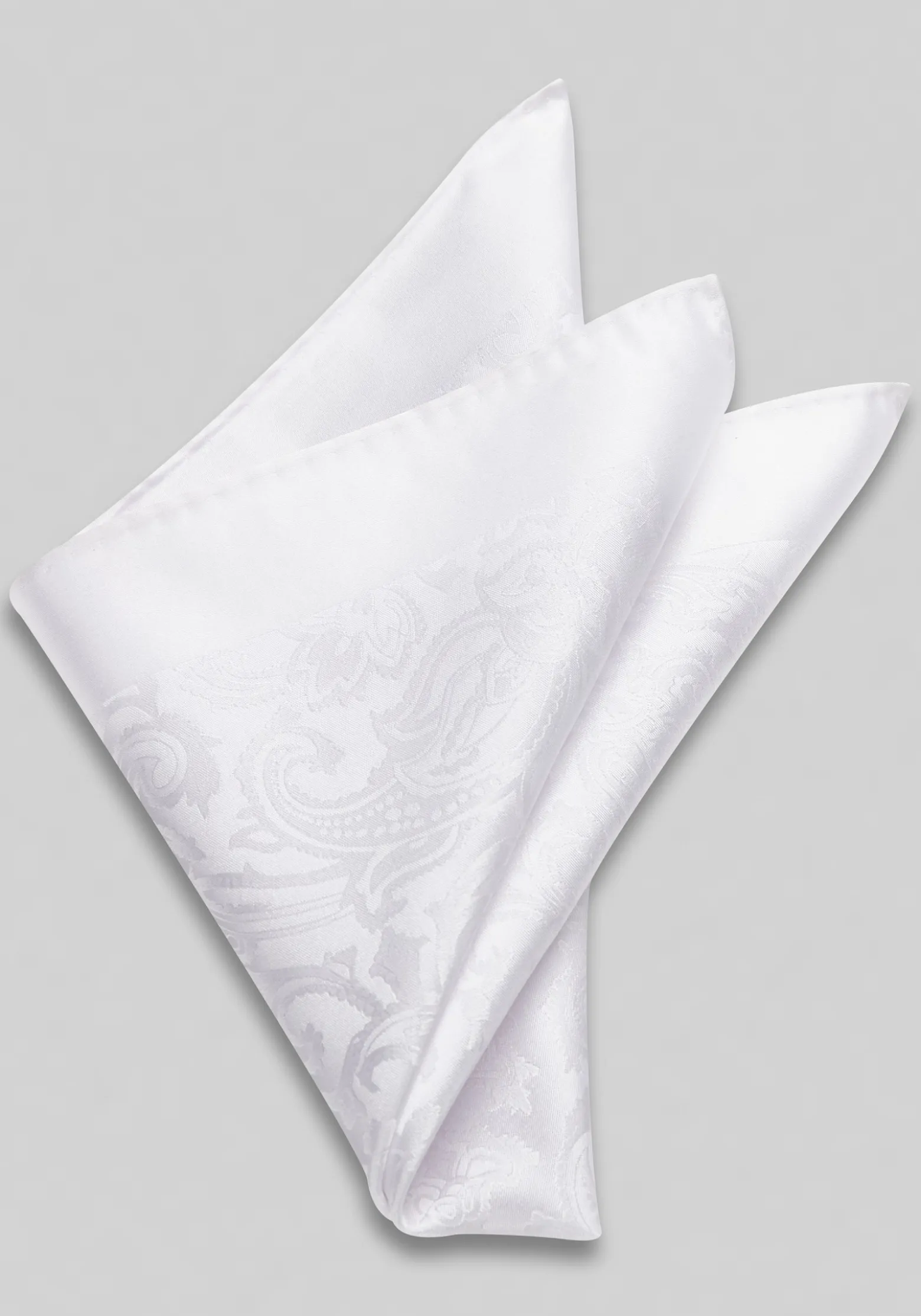 Jos. A. Bank Solid Textured Paisley Pocket Square