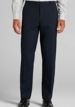 Jos. A. Bank Tailored Fit Chalk Stripe Comfort Stretch Suit Pants - Big & Tall