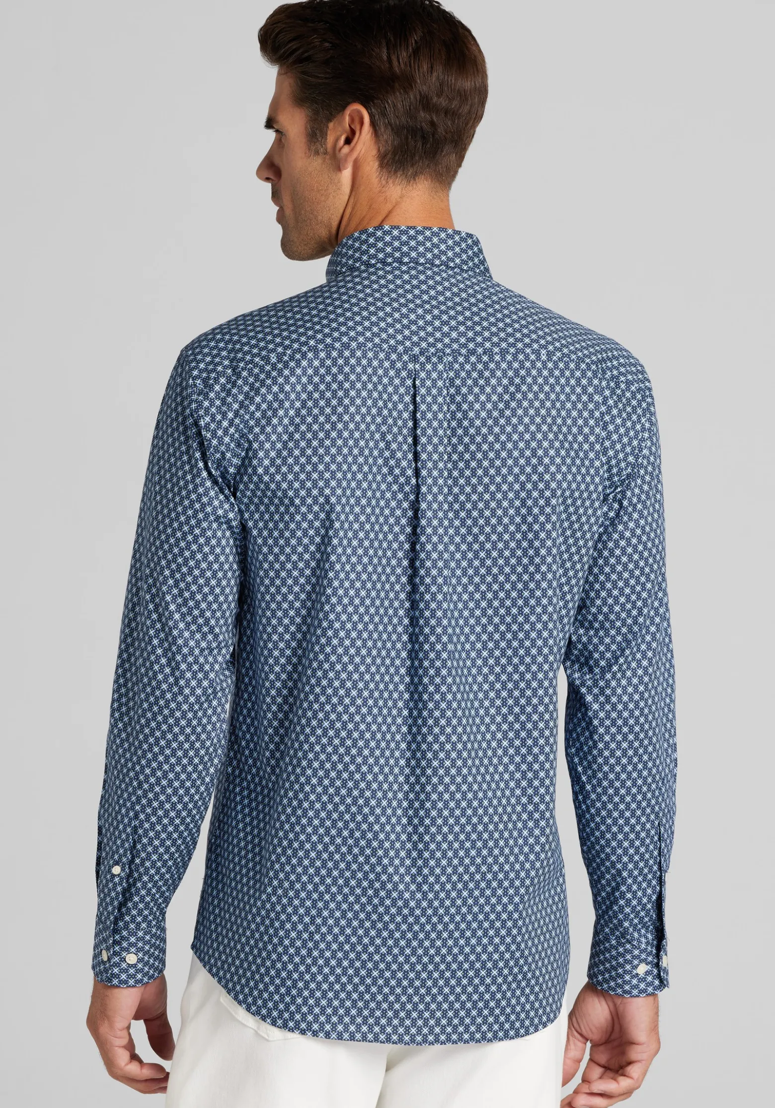 Jos. A. Bank Tailored Fit Medallion Button Up Shirt