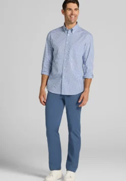 Jos. A. Bank Tailored Fit Mini Tonal Plaid Button Up Shirt
