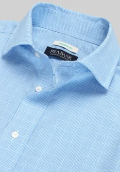 Jos. A. Bank Tailored Fit Offset Grid Dress Shirt