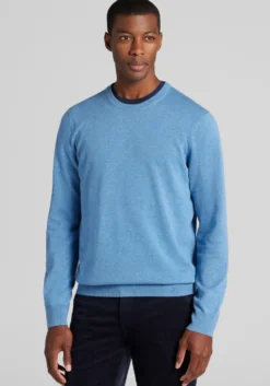 Jos. A. Bank Tailored Fit Pima Cotton Crew Neck Sweater