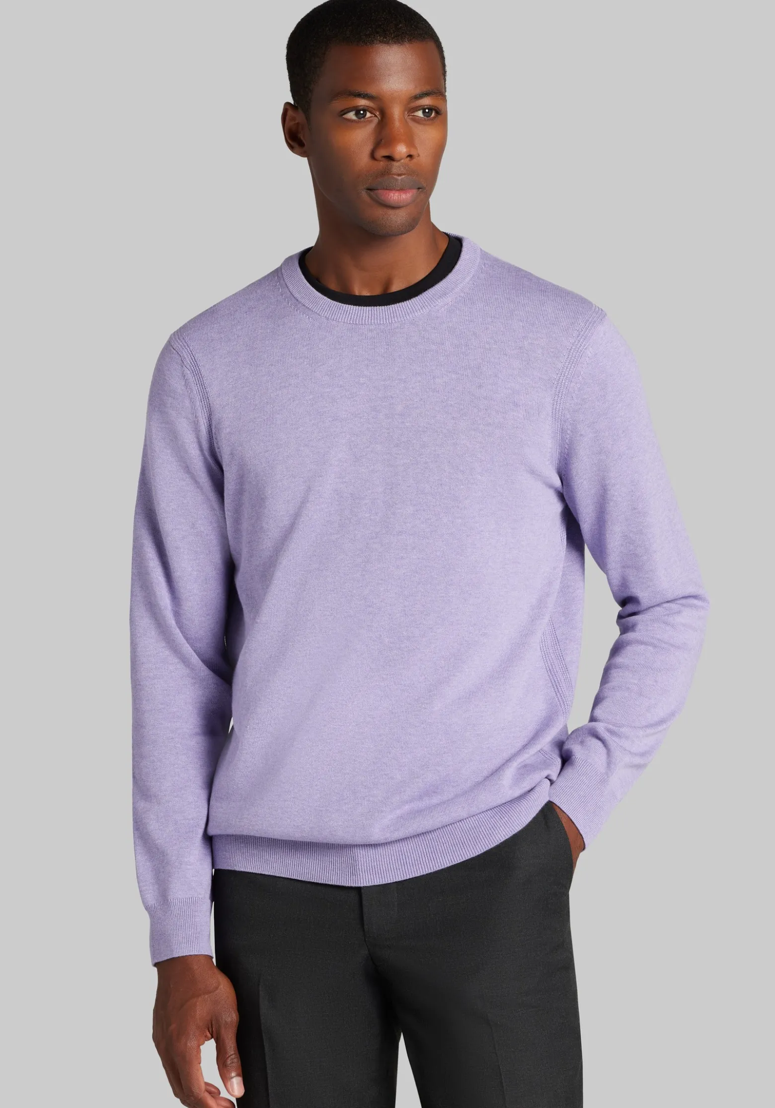 Jos. A. Bank Tailored Fit Pima Cotton Crew Neck Sweater