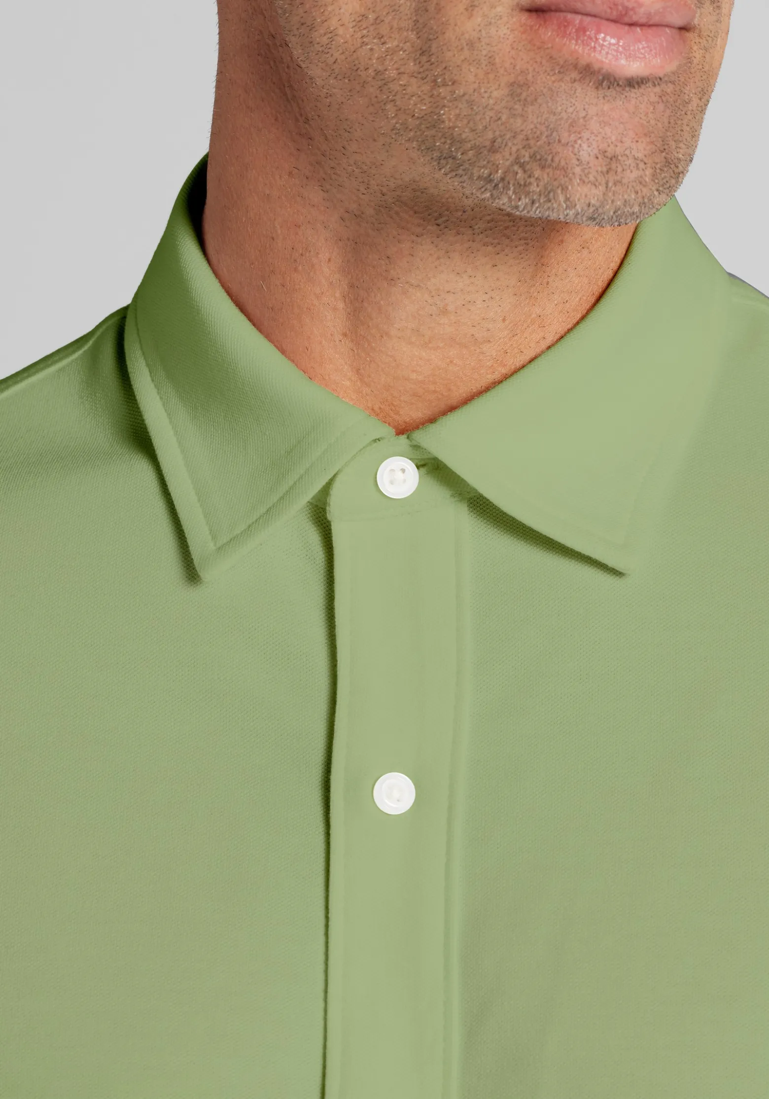 Jos. A. Bank Tailored Fit Pique Short Sleeve Button Up Shirt