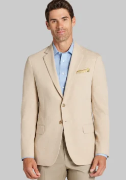 Jos. A. Bank Tailored Fit Plaid Comfort Stretch Plaid Sportcoat