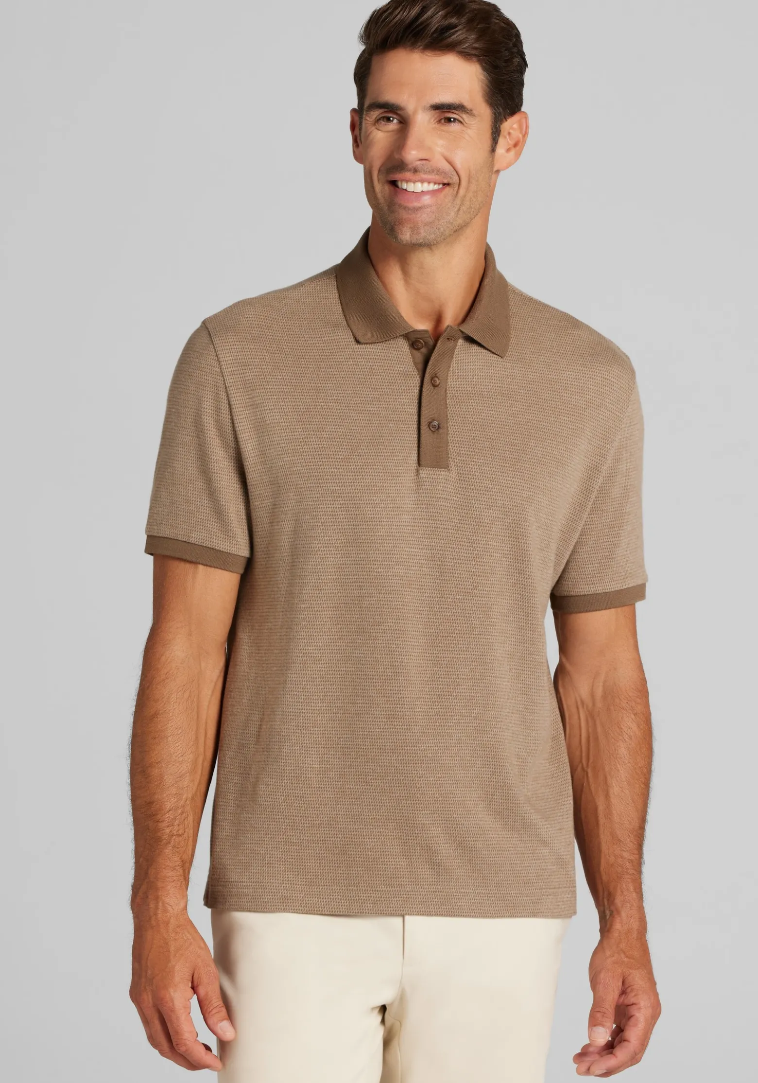 Jos. A. Bank Tailored Fit Short Sleeve Polo