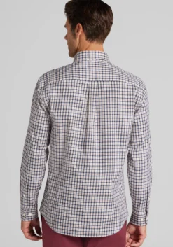 Jos. A. Bank Tailored Fit Small Check Button Up Shirt