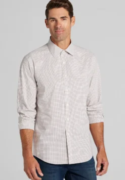 Jos. A. Bank Tailored Fit Small Tattersall Button-Up Shirt