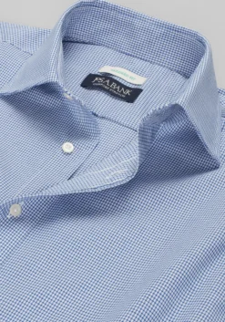 Jos. A. Bank Tailored Fit Spread Collar Tiny Grid Dress Shirt