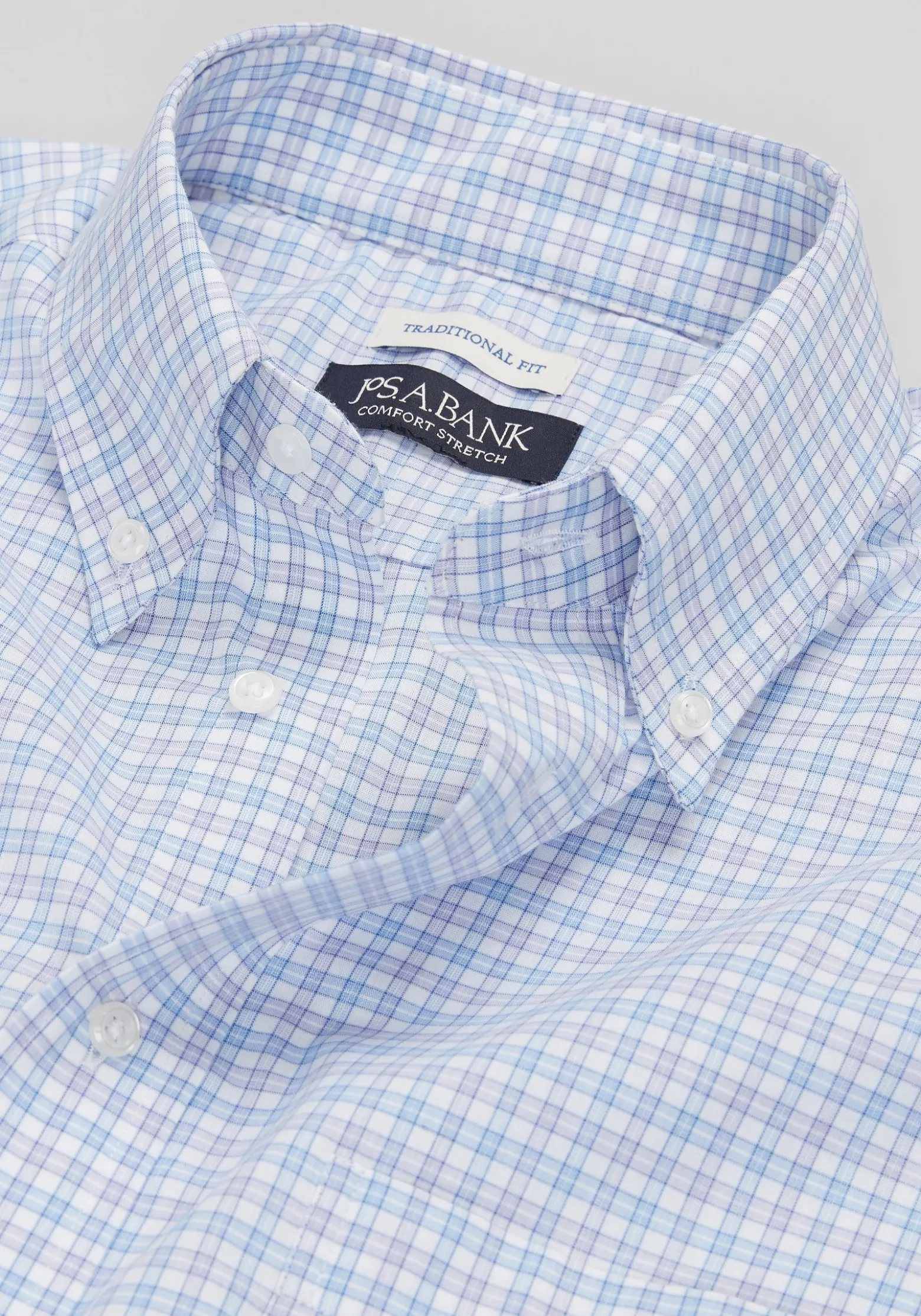 Jos. A. Bank Traditional Fit Check Dress Shirt - Big & Tall