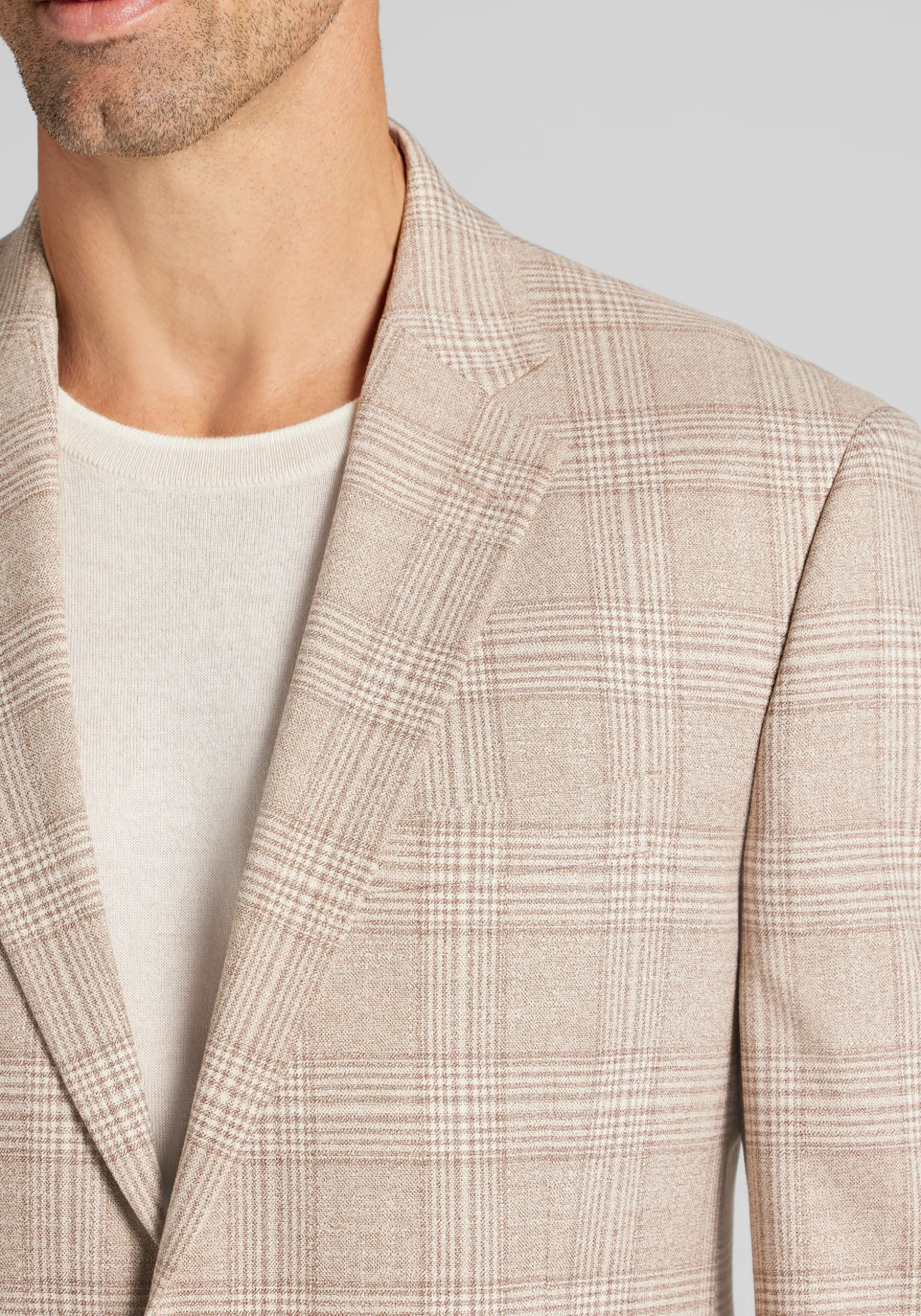 Jos. A. Bank Traditional Fit Comfort Stretch Plaid Sportcoat