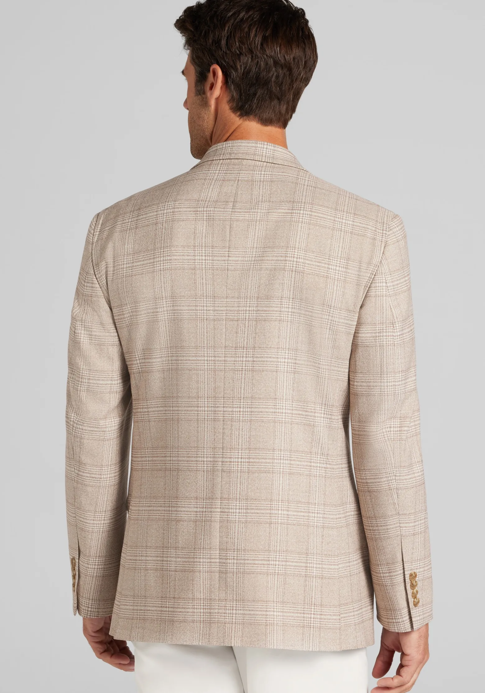 Jos. A. Bank Traditional Fit Comfort Stretch Plaid Sportcoat