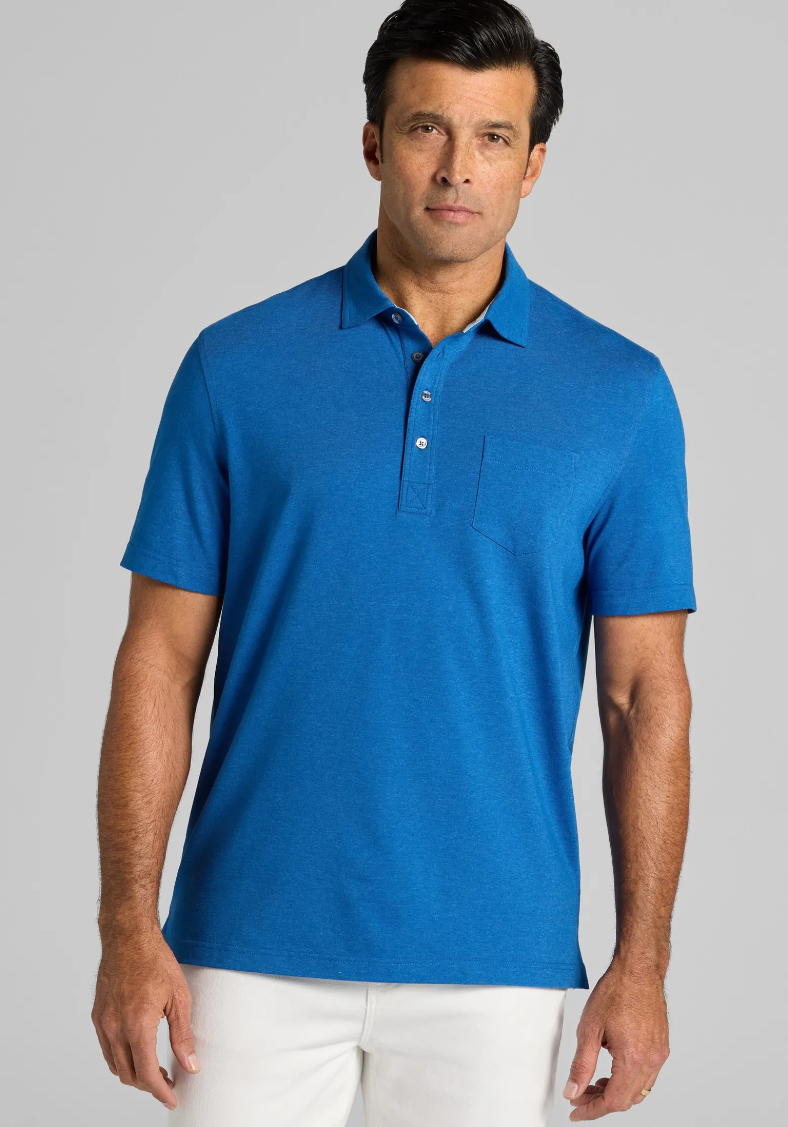 Jos. A. Bank Traditional Fit Heathered Polo - Big & Tall