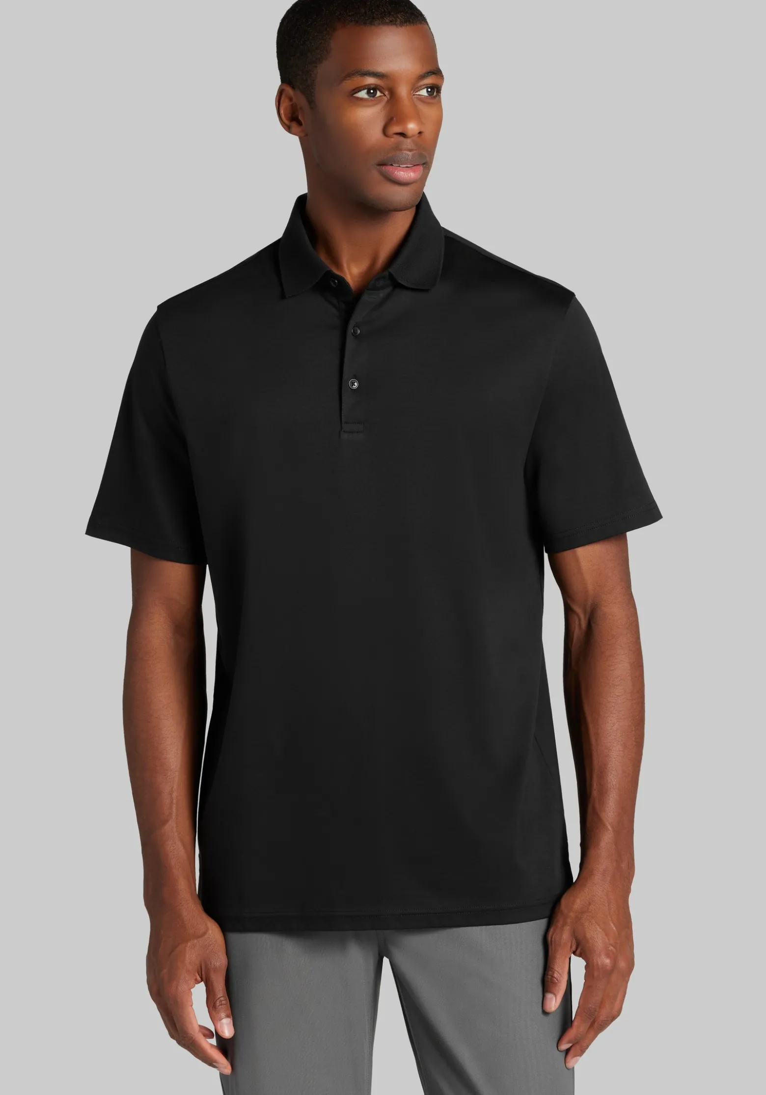 Jos. A. Bank Traditional Fit Liquid Cotton Interlock Polo