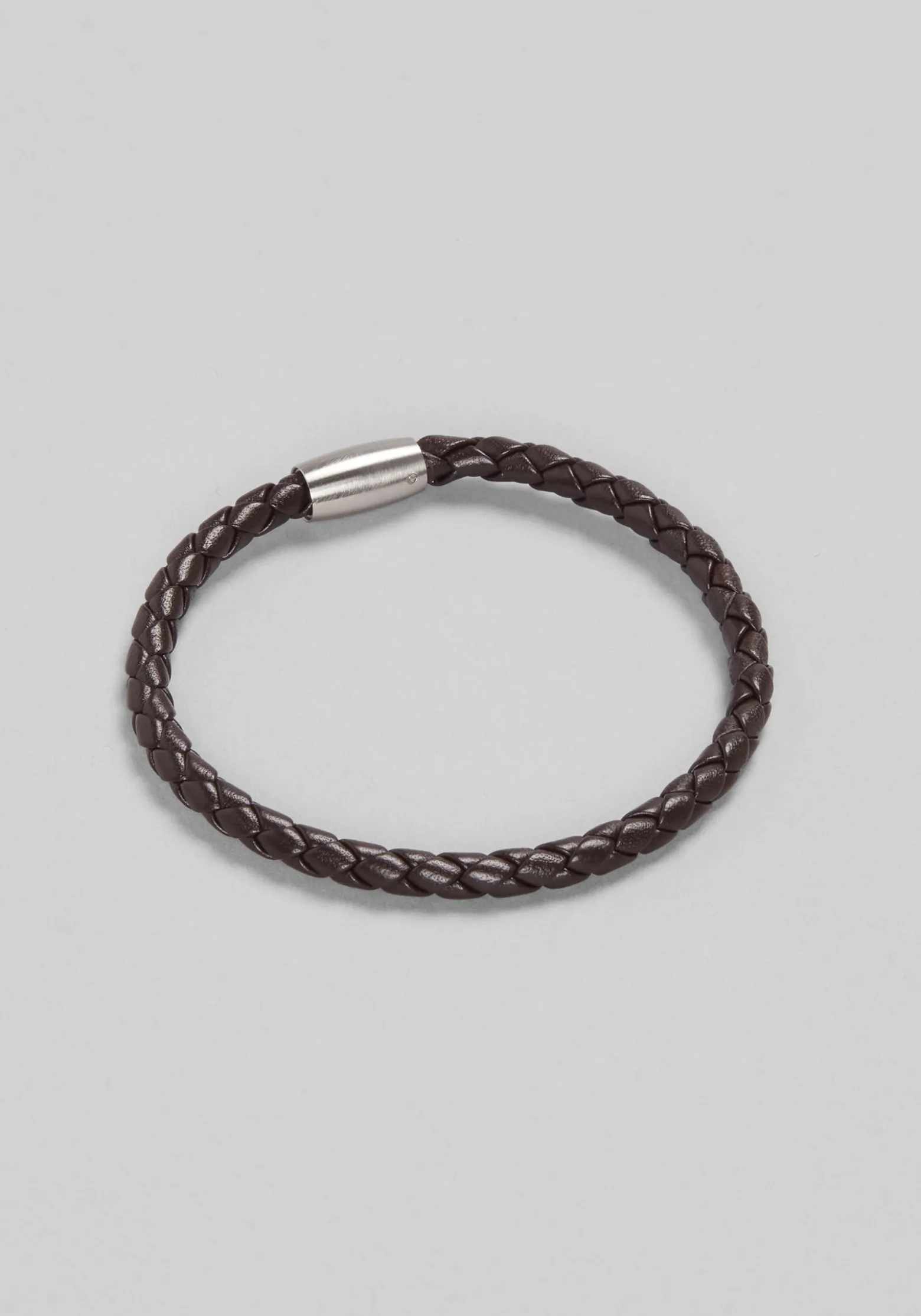 Jos. A. Bank Woven Leather Bracelet with Magnetic Closure