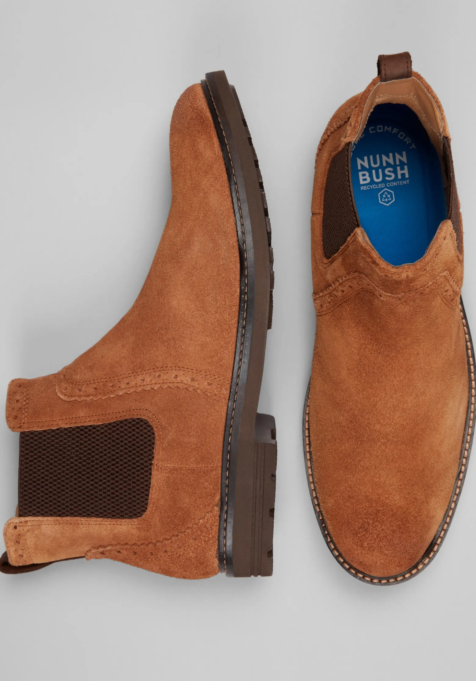 Nunn Bush Otis II Plain Toe Chelsea Boots