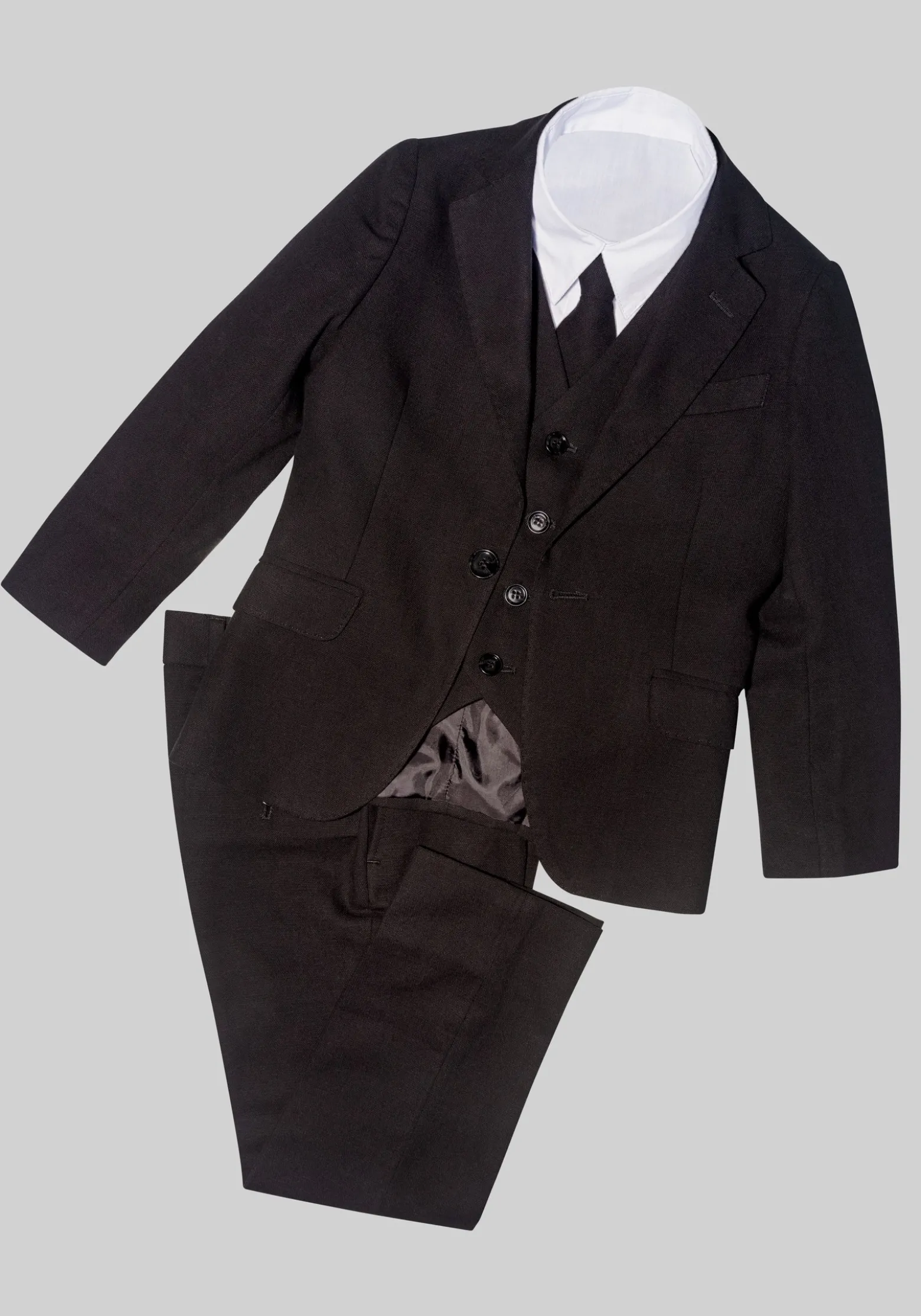Oasis Linen Blend 5-Piece Toddler Boys Suit