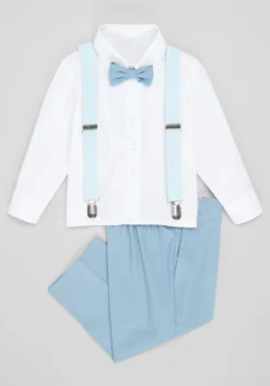 Peanut Butter Collection Barn Safari Line 4-Piece Toddler Boys Suit Set