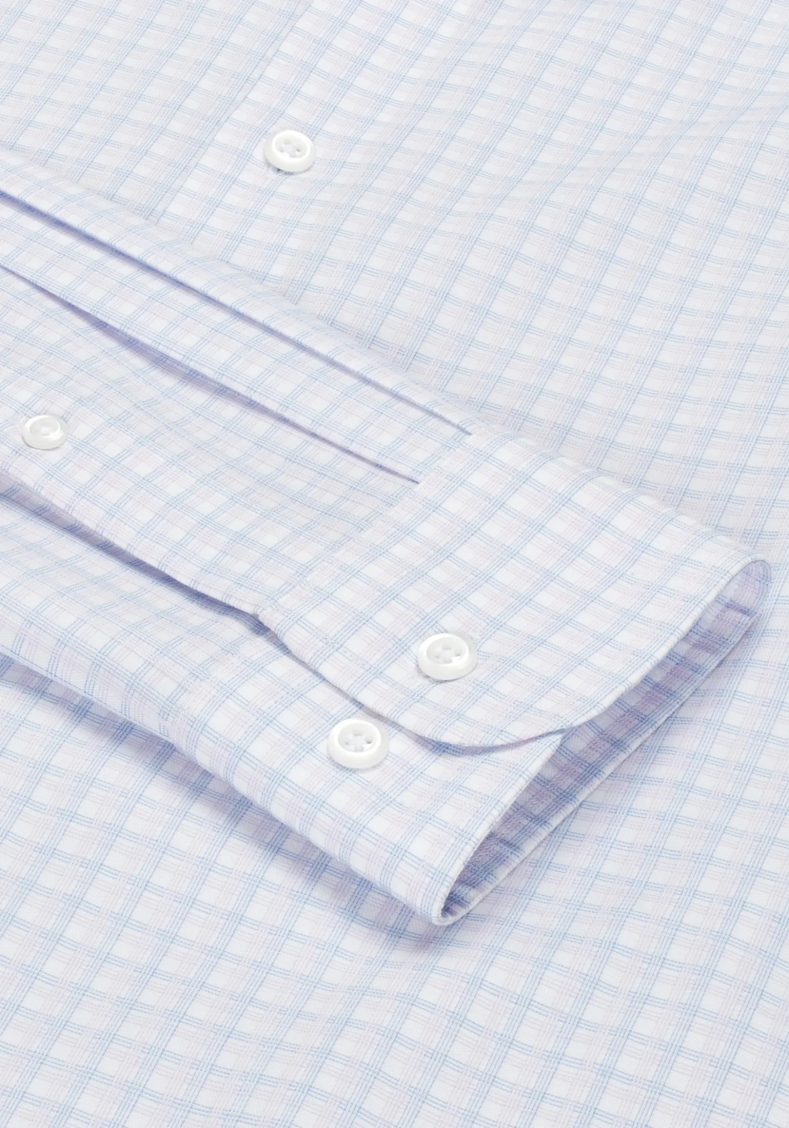 Reserve Collection Slim Fit Spread Collar Plaid Dress Shirt
