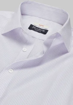 Reserve Collection Slim Fit Spread Collar Stripe Dress Shirt