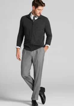 Reserve Collection Slim Fit Spread Collar Herringbone Dress Shirt