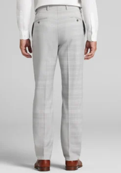 Reserve Collection Tailored Fit Plaid Italian Wool Suit Separates Pants