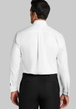 Reserve Collection Tailored Fit Textured Formal Dress Shirt