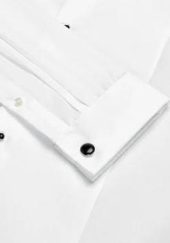 Reserve Collection Tailored Fit Bib Textured Formal Dress Shirt