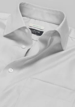 Reserve Collection Tailored Fit Solid Herringbone Dress Shirt
