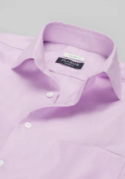 Reserve Collection Tailored Fit Spread Collar Herringbone Dress Shirt