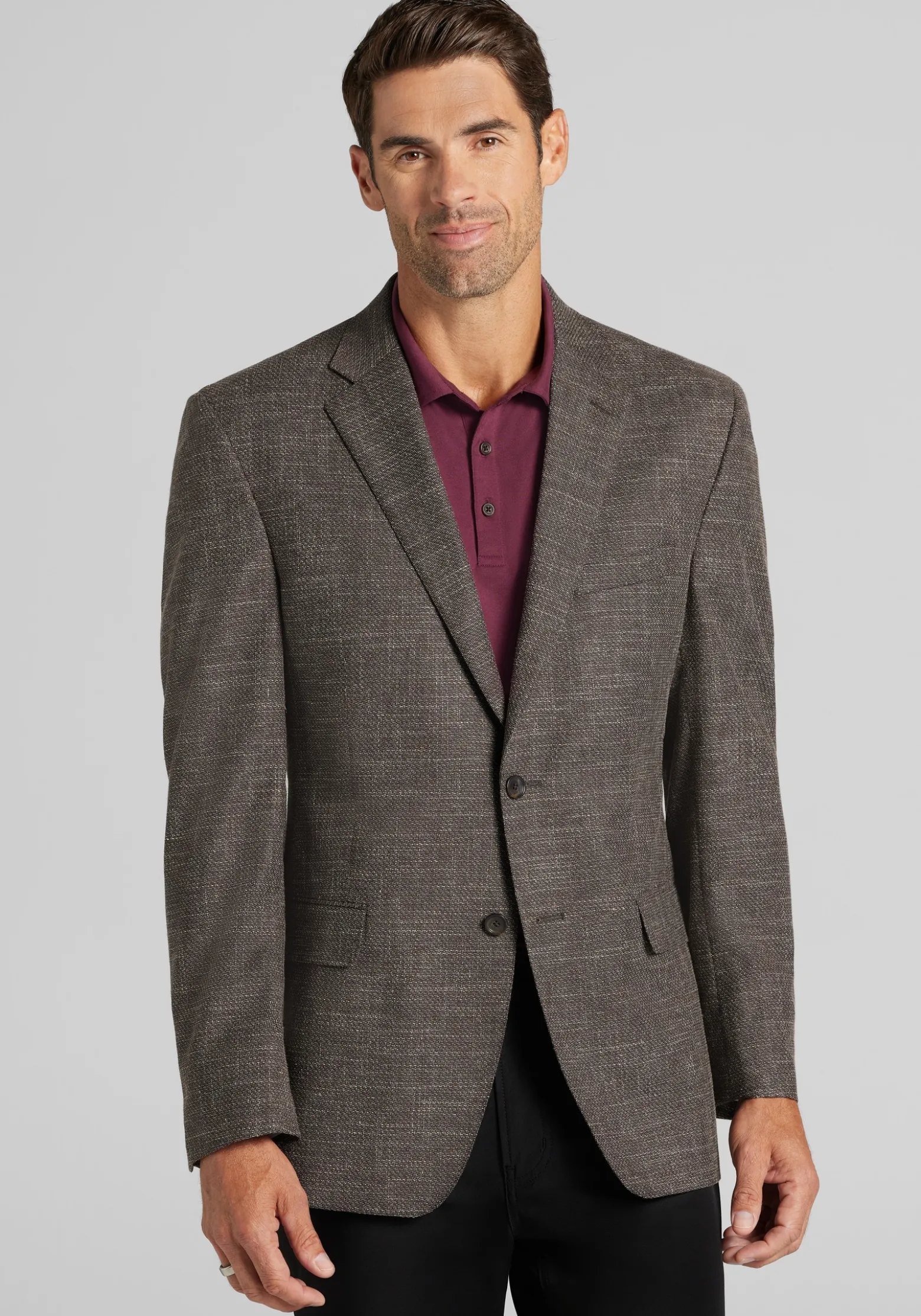Reserve Collection Traditional Fit Crosshatch Sportcoat