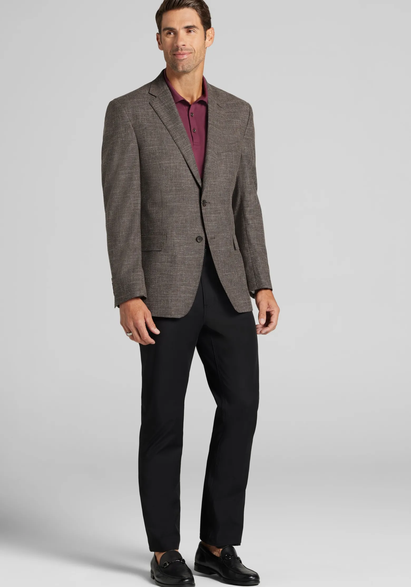 Reserve Collection Traditional Fit Crosshatch Sportcoat