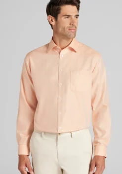 Reserve Collection Traditional Fit Spread Collar Solid Dress Shirt