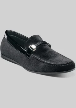 Stacy Adams Sheridan Velour Moc Toe Bit Loafers