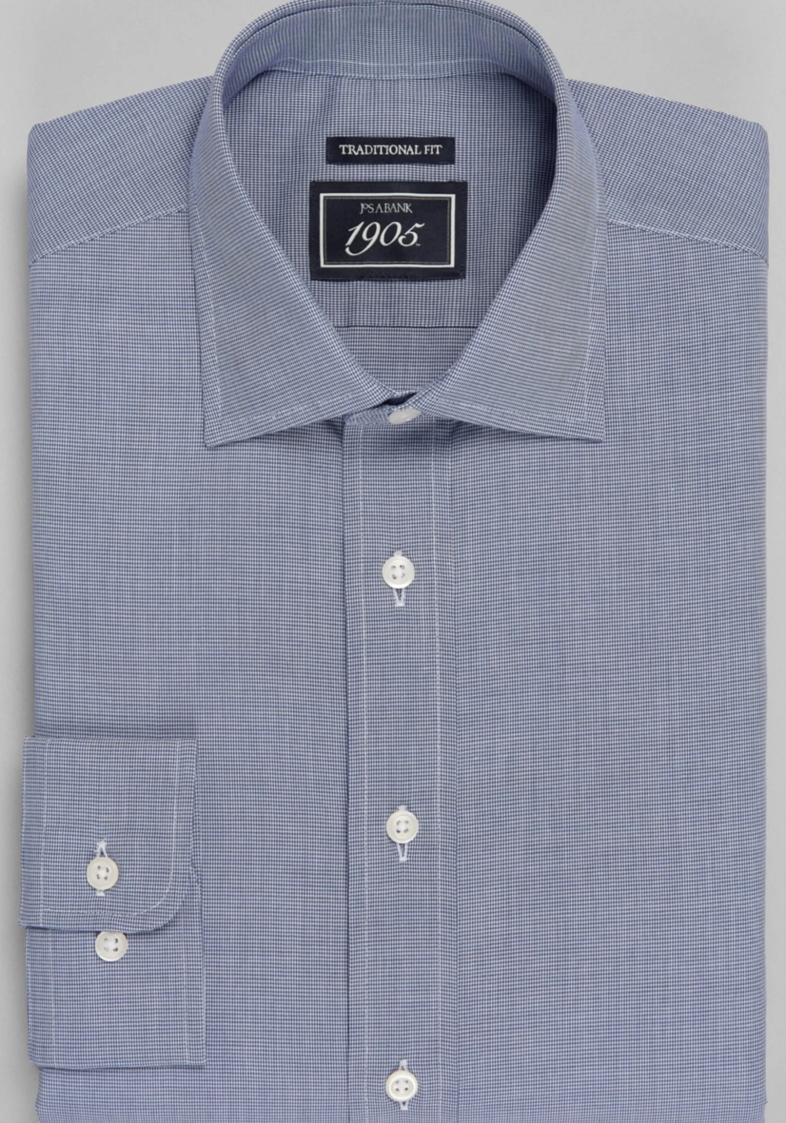 1905 Traditional Fit Micro Houndstooth Dress Shirt
