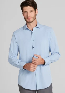 Traveler® Collection COOLMOTION Tailored Fit 4-Way Stretch Button Up Shirt