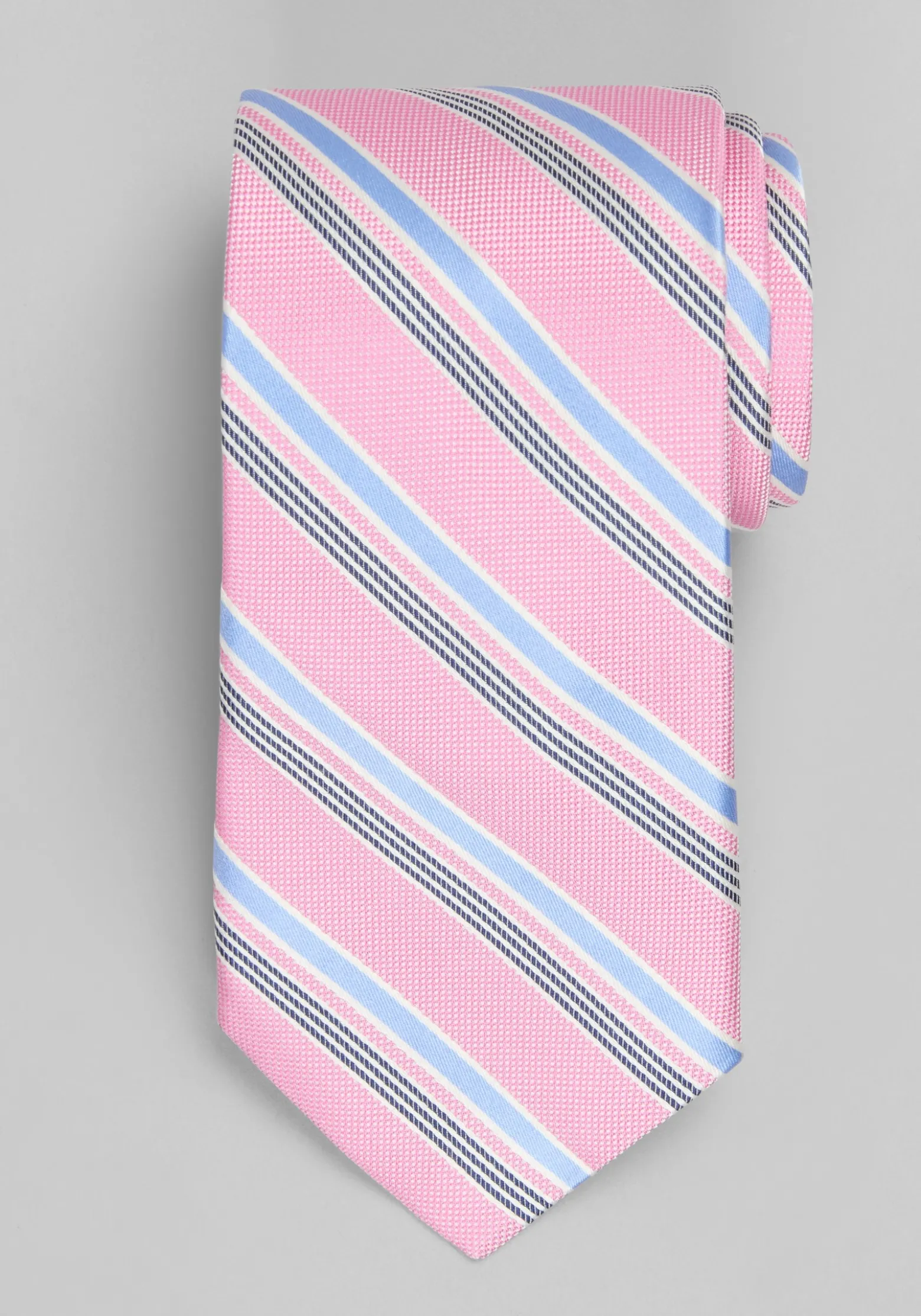 Traveler® Collection Cyber Stripe Silk Tie - Long