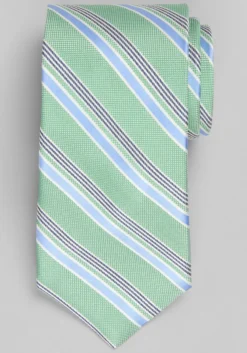 Traveler® Collection Cyber Stripe Silk Tie - Long