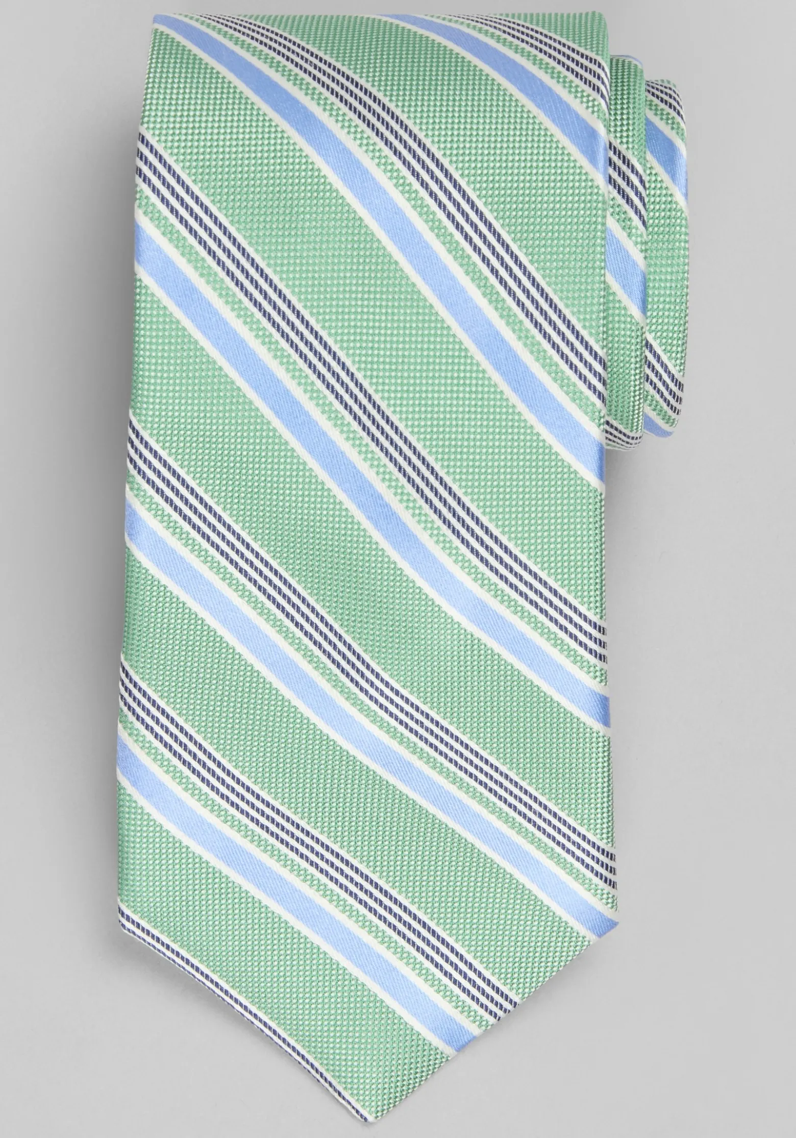 Traveler® Collection Cyber Stripe Silk Tie - Long