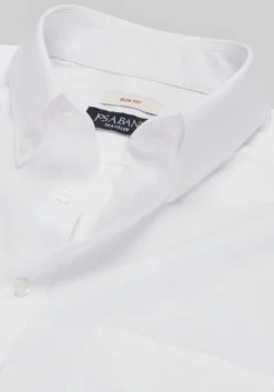 Traveler® Collection Slim Fit Button-Down Collar Solid Dress Shirt