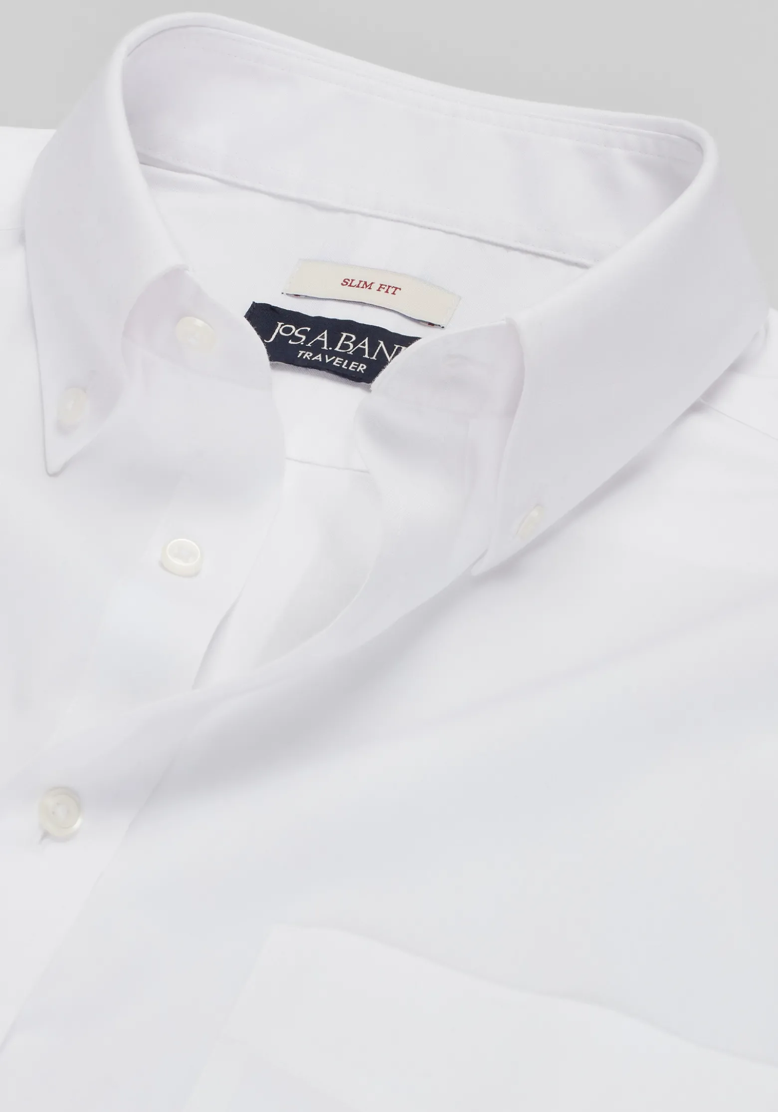 Traveler® Collection Slim Fit Button-Down Collar Solid Dress Shirt