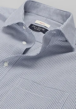 Traveler® Collection Slim Fit Spread Collar Grid Dress Shirt - Big & Tall