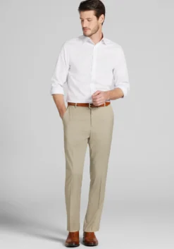 Traveler® Collection Slim Fit Button-Down Collar Plaid Dress Shirt