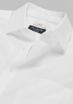 Traveler Collection Slim Fit Spread Collar Solid Dress Shirt